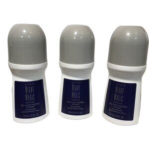 3 Avon Night Magic Roll-On Anti-Perspirant Deodorant 2.6 Fl Oz  Made In USA